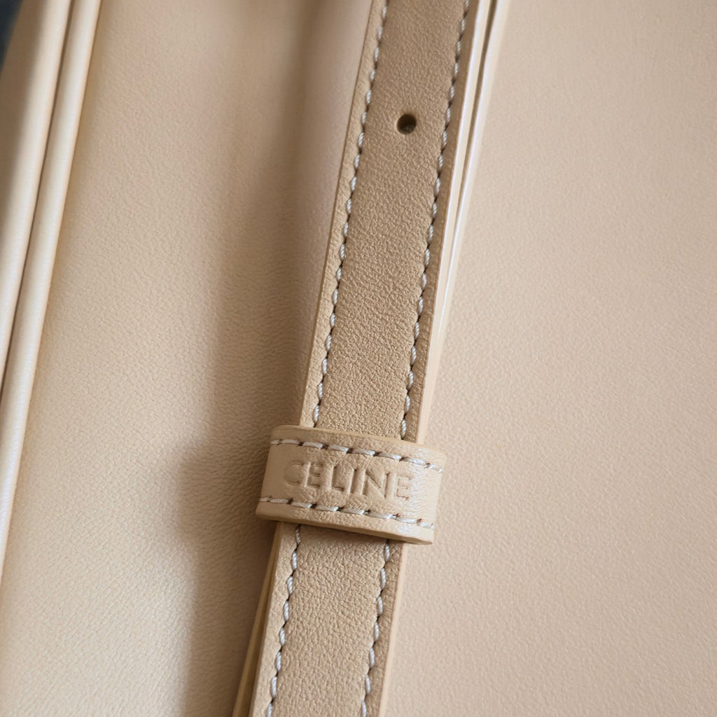 MEDIUM CAMILLE 16 SOFT BAG 36 LIGHT BEIGE IN SMOOTH CALFSKIN