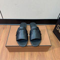 LP HIGHT TOP FLAT SLIPPERS BLACK CALFSKIN