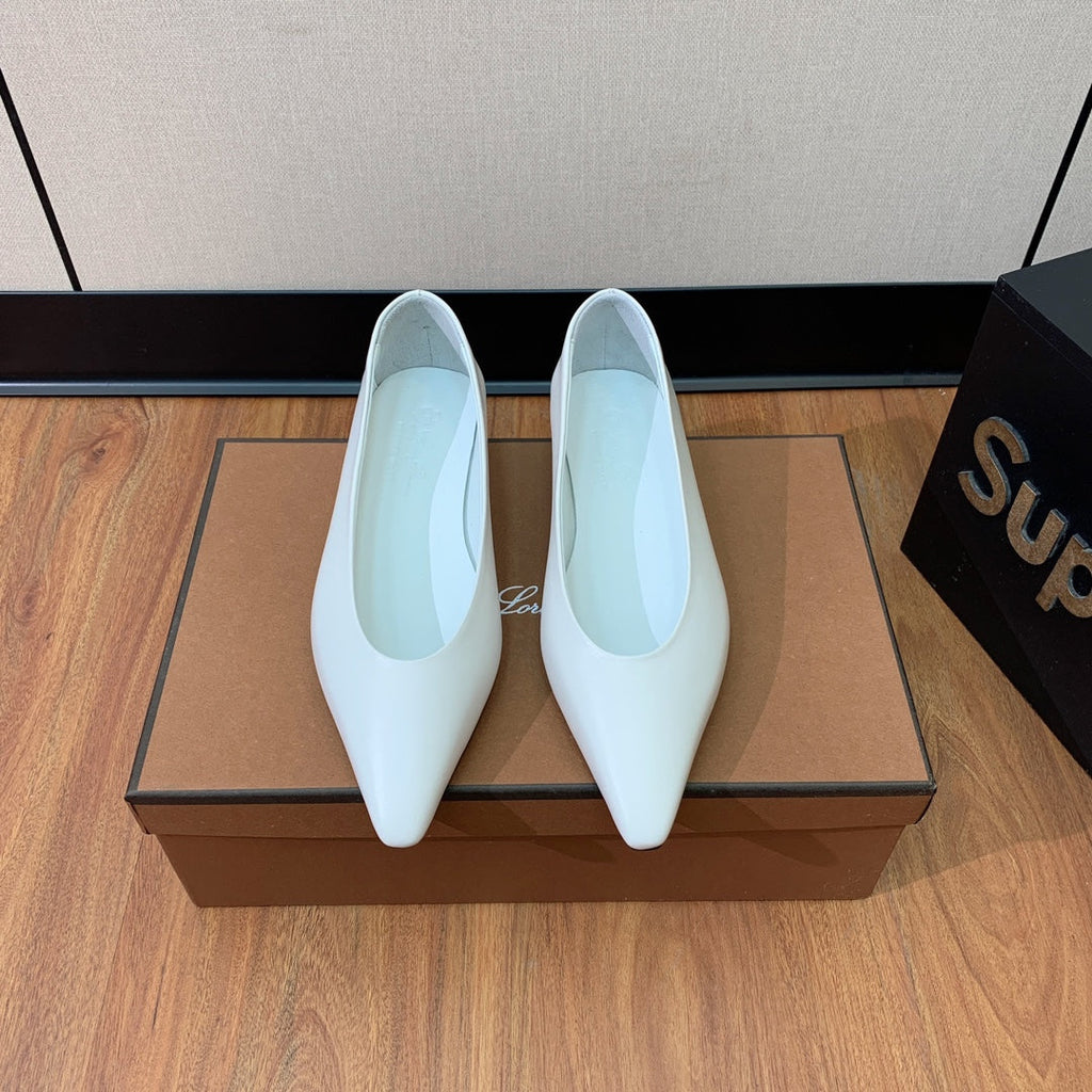 LP REBECCA BALLERINAS SNOW CALFSKIN