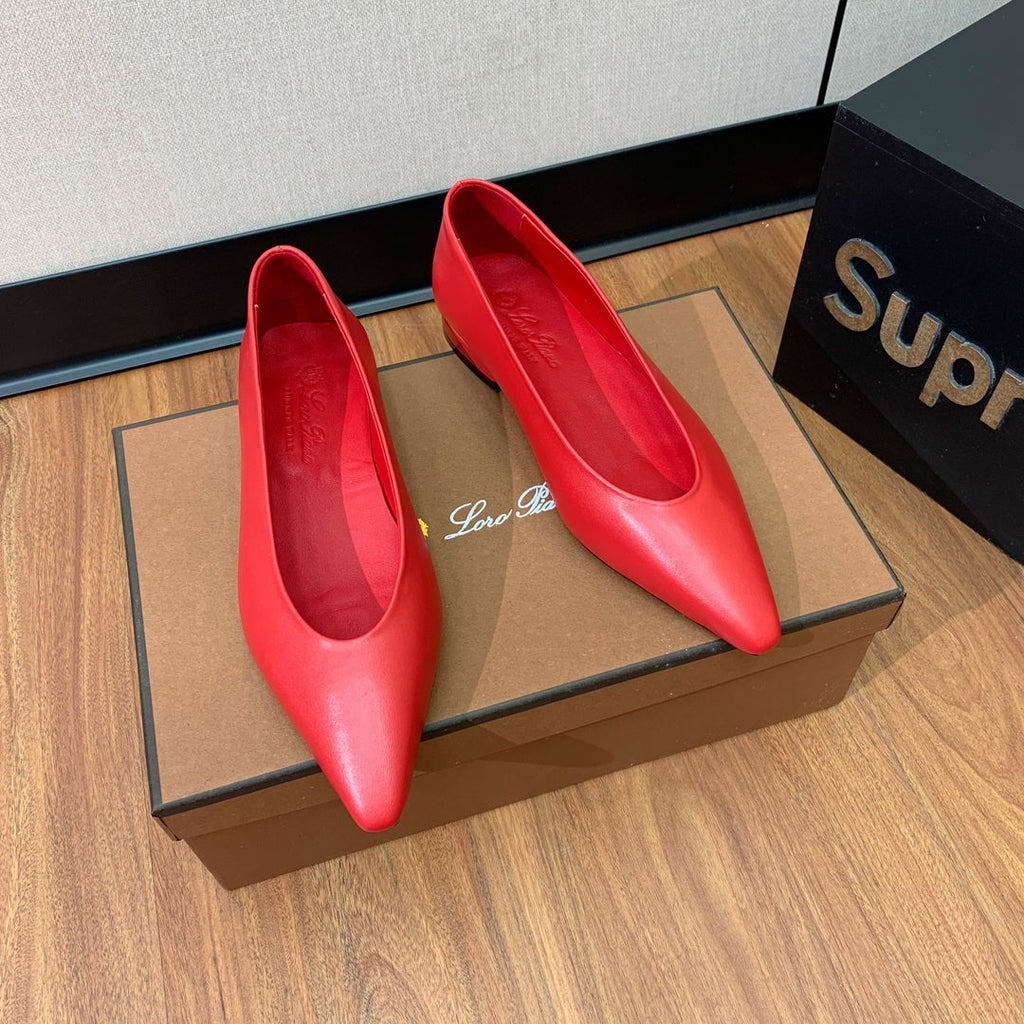 LP REBECCA BALLERINAS ROSE CALFSKIN