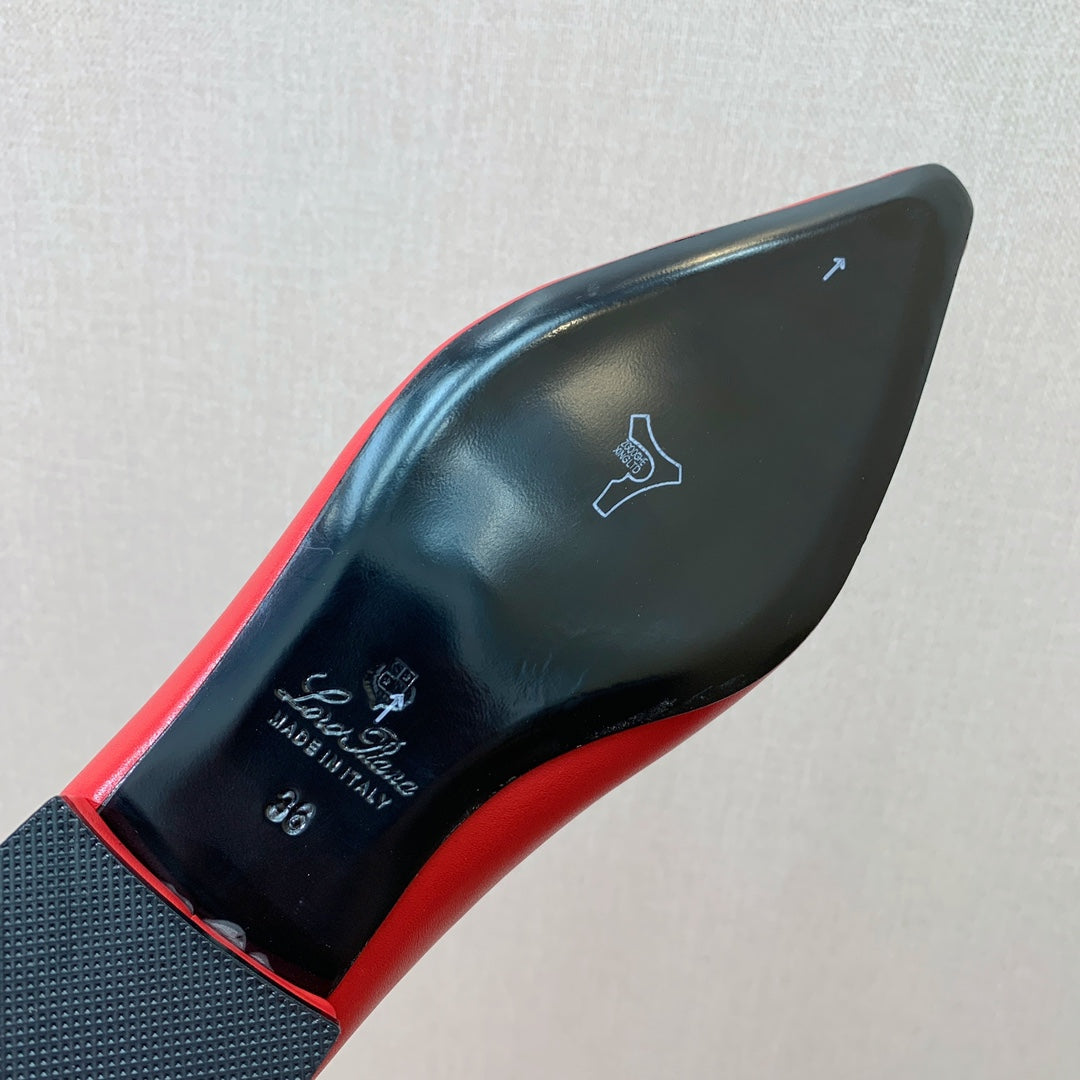 LP REBECCA BALLERINAS ROSE CALFSKIN