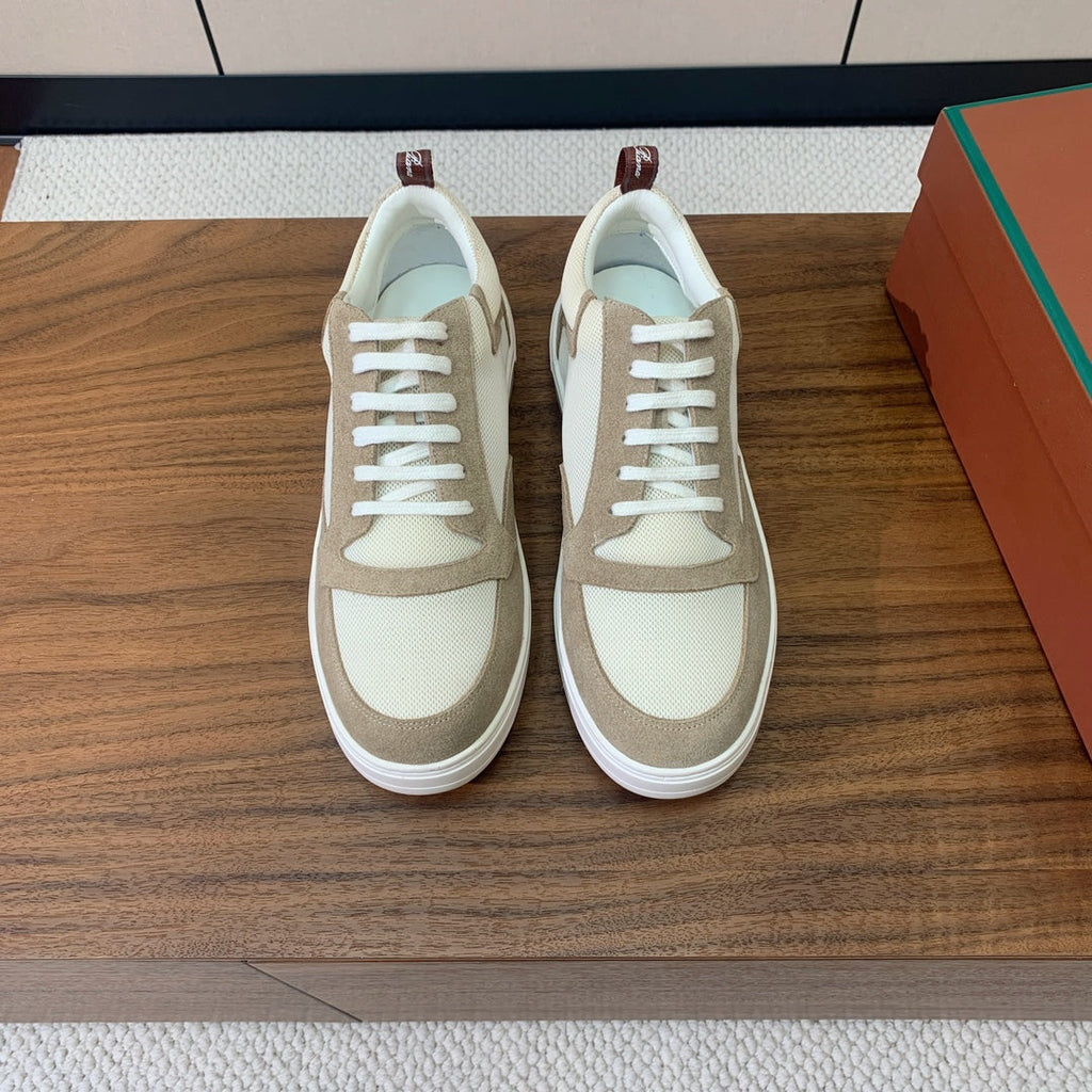 LP NEWPORT WALK SNEAKERS KHAKI AND CREAMY WHITE SUEDE