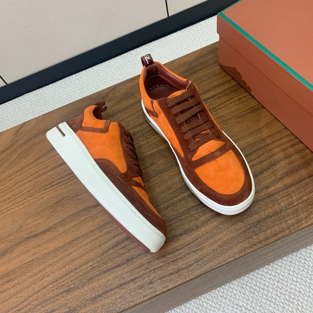 LP NEWPORT WALK SNEAKERS ORANGE SUEDE