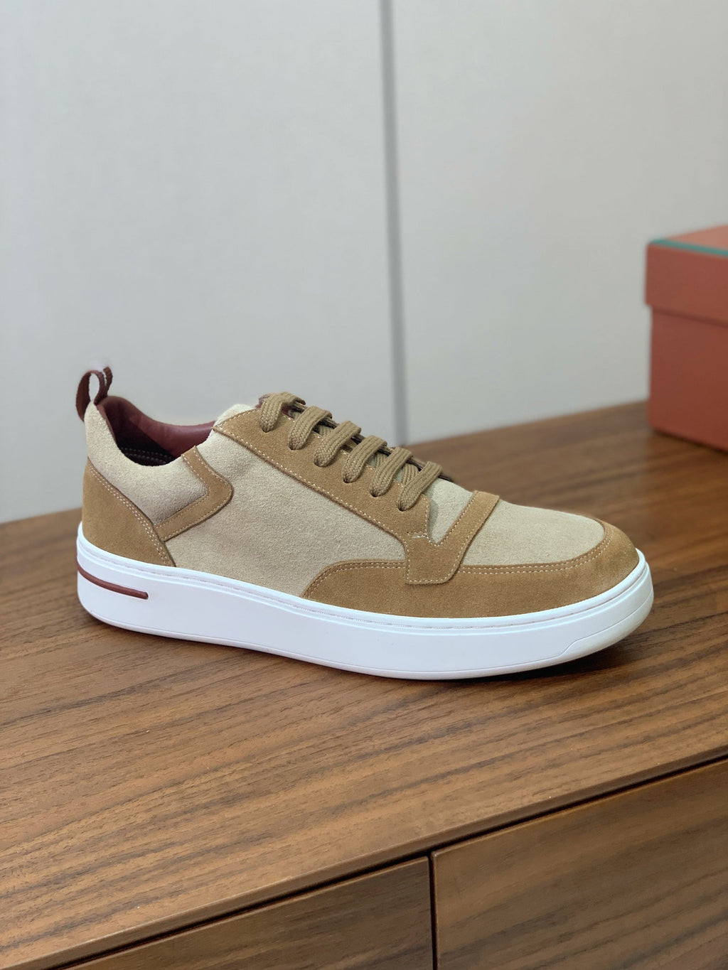 LP NEWPORT WALK SNEAKERS LIGHT BROWN SUEDE