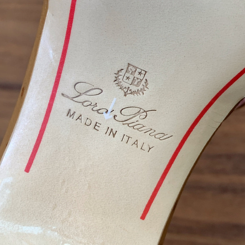 HIGH HEEL IN LIGHT BROWN LAMBSKIN OSTRICH SKIN