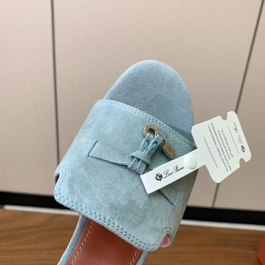 LP HIGH HEELS 25S IN SKY BLUE SUEDE