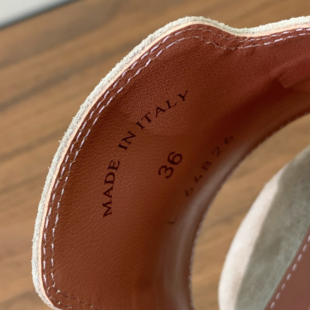 LP HIGH HEELS 25S IN STONE BROWN SUEDE