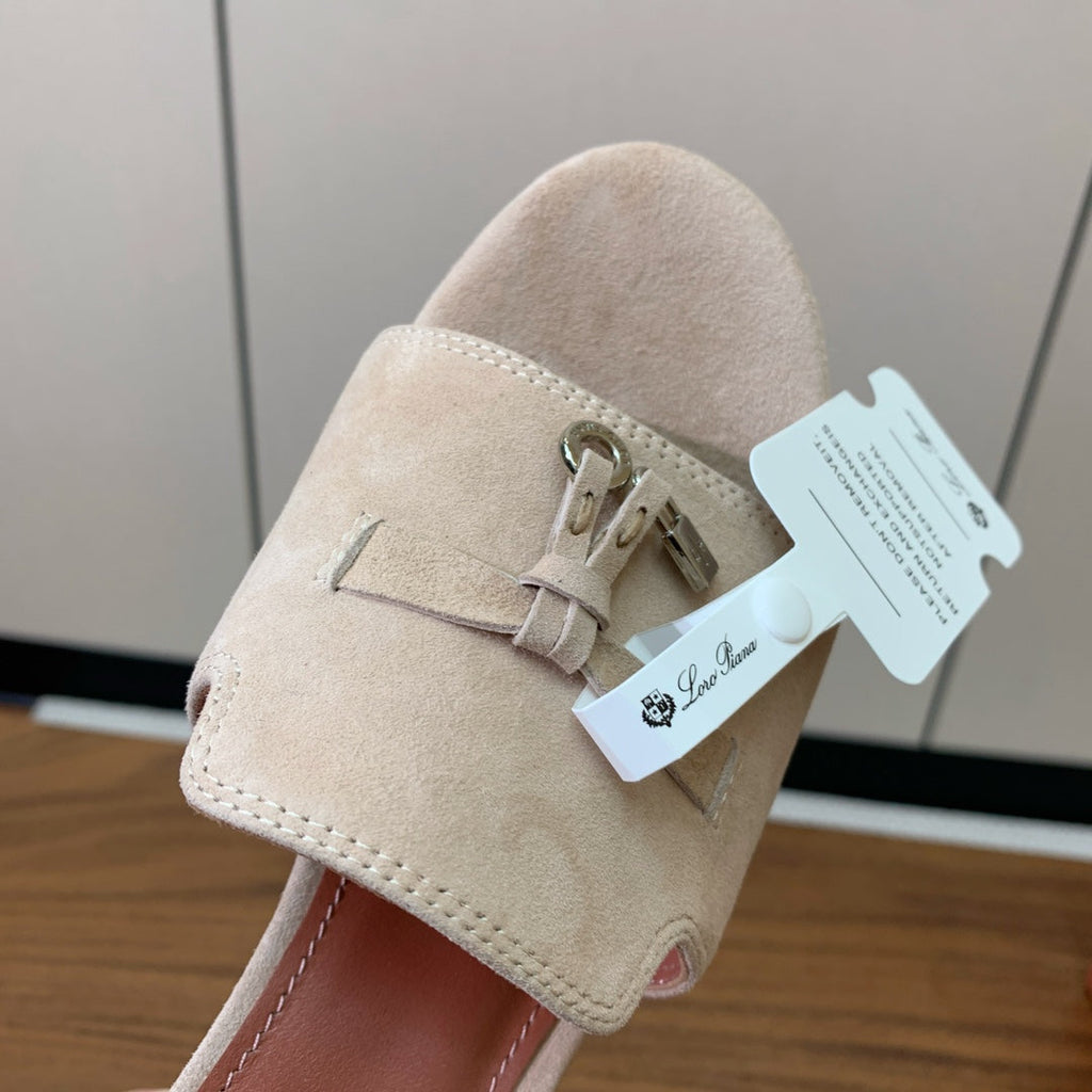 LP HIGH HEELS 25S IN LIGHT BEIGE SUEDE