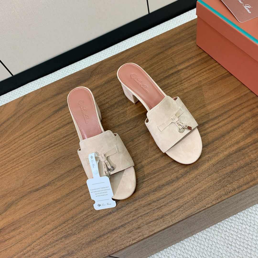 LP HIGH HEELS 25S IN LIGHT BEIGE SUEDE