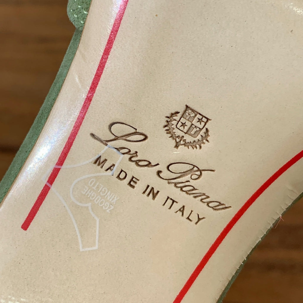 LP HIGH HEELS 25S IN SAGE GREEN SUEDE