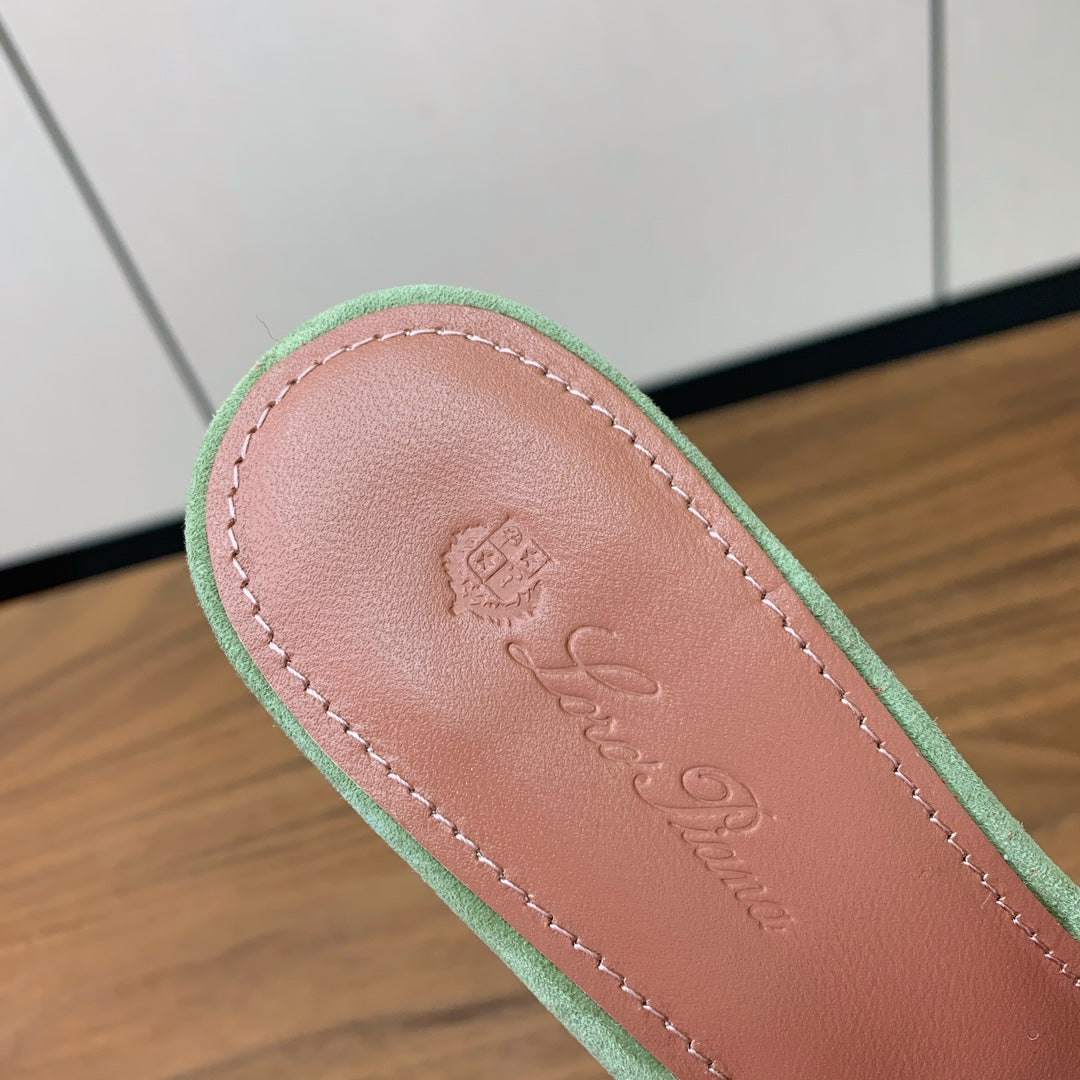 LP HIGH HEELS 25S IN SAGE GREEN SUEDE