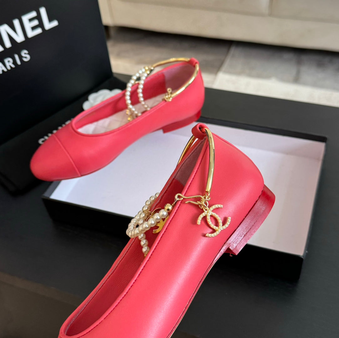 Double Strap Chunky Heel Mary Jane Shoes Red Pink