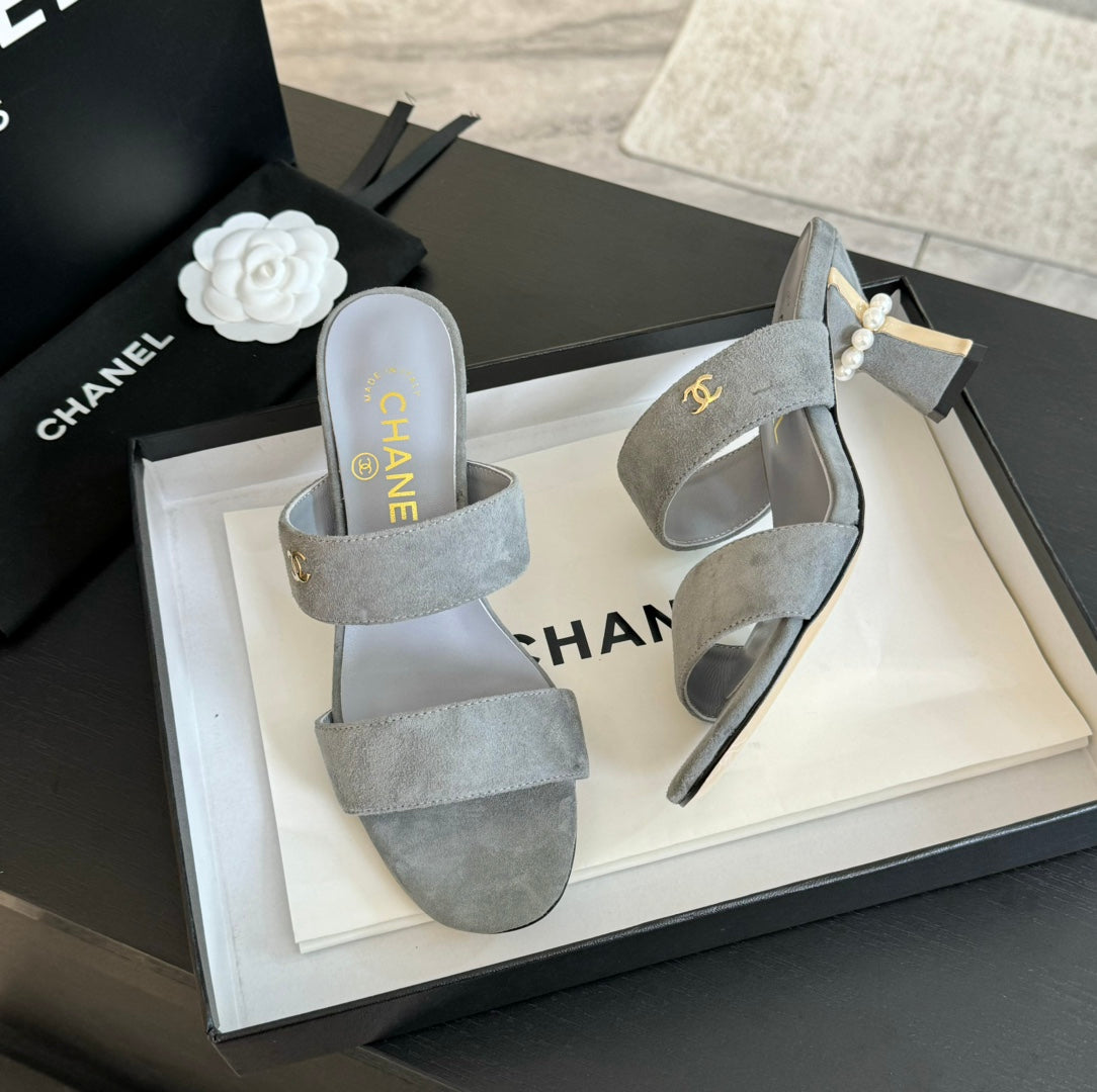 High Heels Lambskin Gray