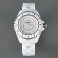 J12 Quartz White Ceramic White Numerals White Dial