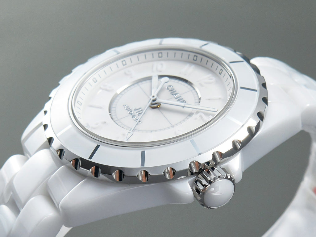 J12 Automatic White Ceramic White Numerals White Dial