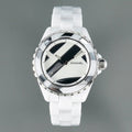 J12 38mm Automatic Limited Untitled H5582 White Ceramic Black White Dial