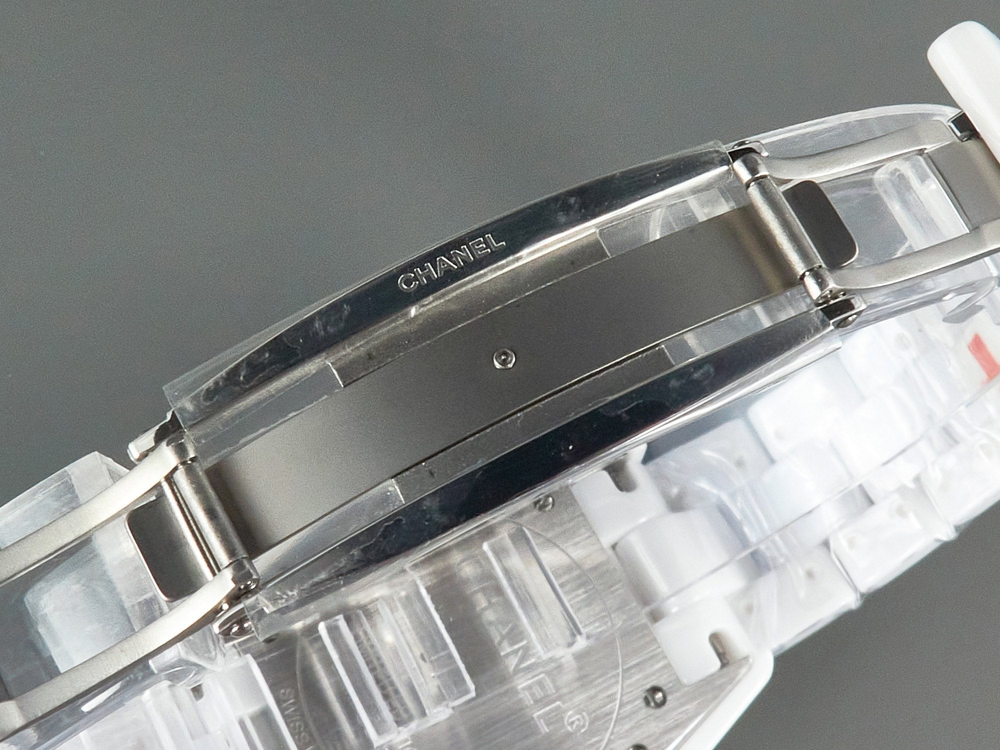 J12 Date Automatic White Ceramic Blue Numerals White Dial