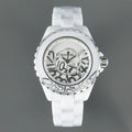 J12 Date 38mm Automatic White Ceramic Stainless Graffiti Limited