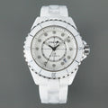 J12 Automatic White Ceramic Diamond Numerals White Dial