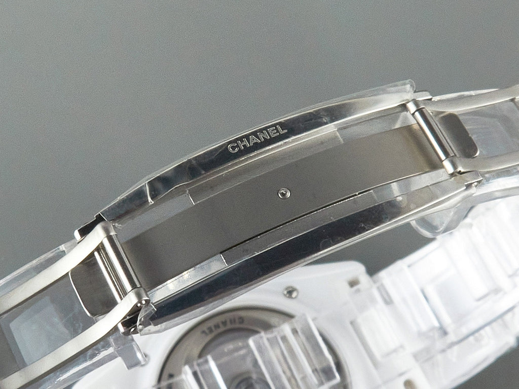 J12 Automatic White Ceramic Diamond Numerals White Dial