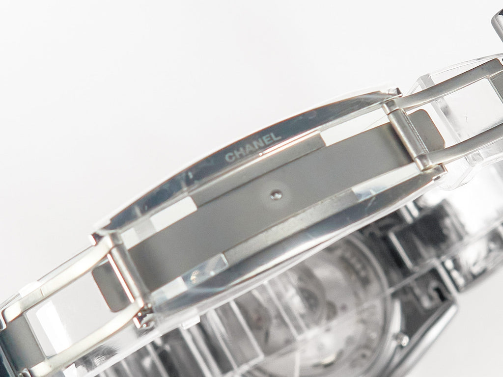 J12 Date Automatic Black Ceramic White Numerals Black Dial Black Steel Hands