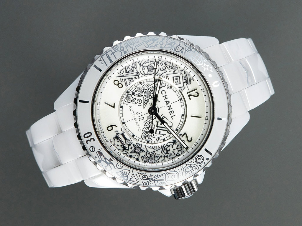 J12 38mm Automatic 20Th Anniversary White Ceramic