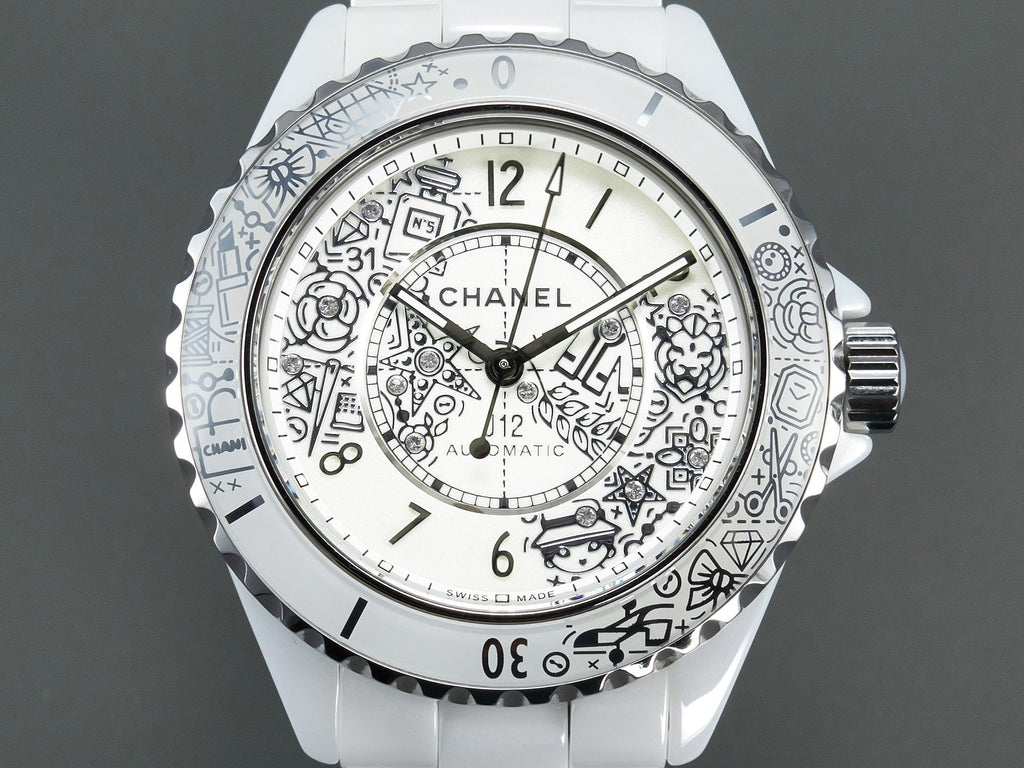 J12 38mm Automatic 20Th Anniversary White Ceramic