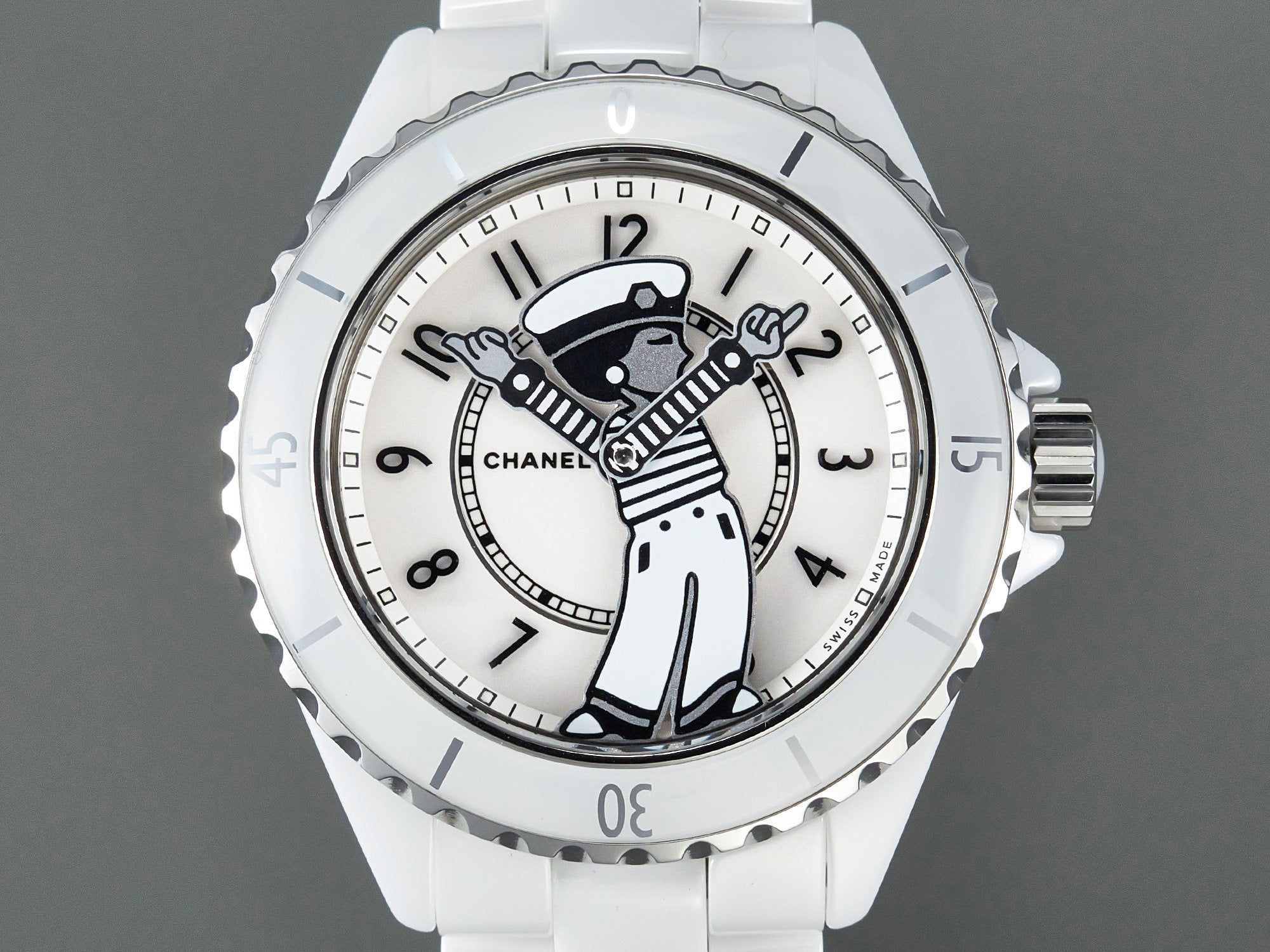 J12 38mm Mademoiselle Automatic White Ceramic