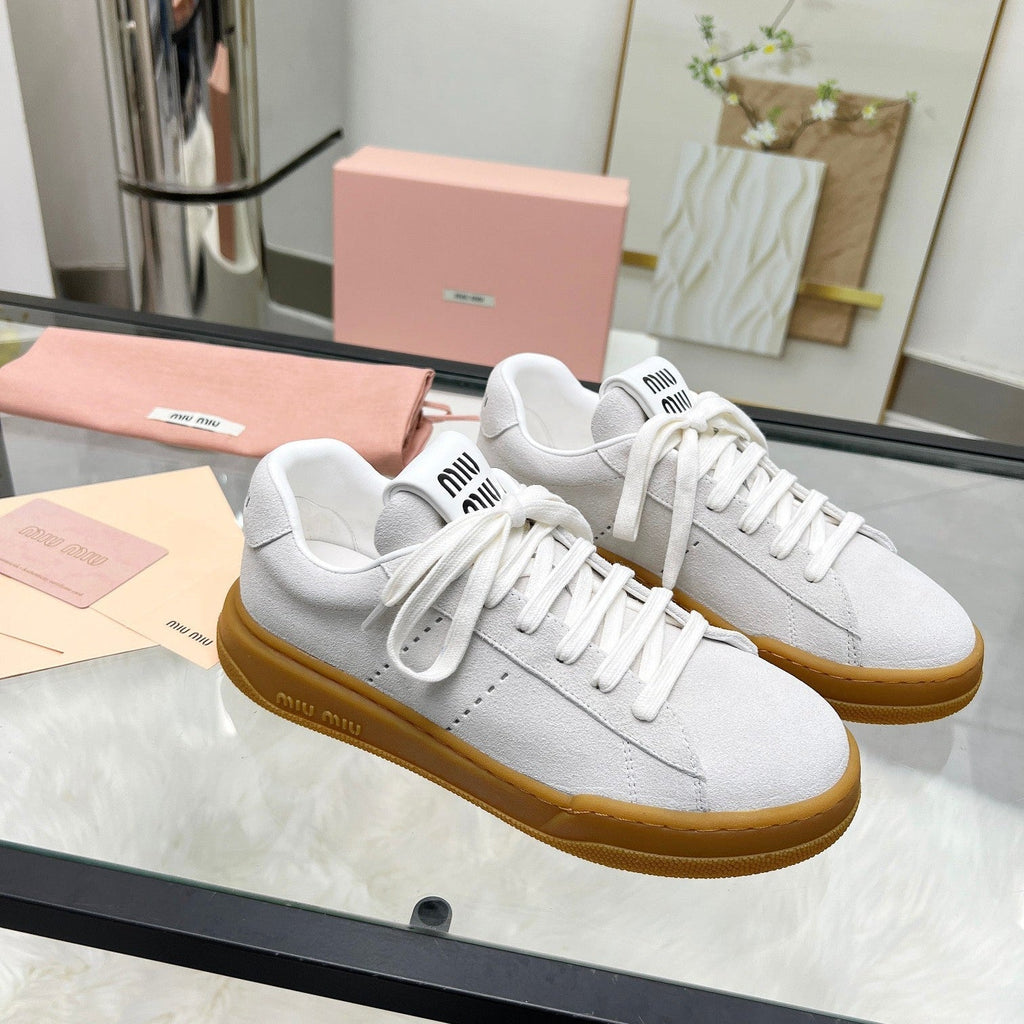 ECRU SNEAKERS IN LIGHT GREY SUEDE