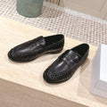 YSL 25S SAINT LAURENT LOAFERS IN BLACK CALFSKIN WITH SMALL LOGO