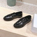 YSL 25S SAINT LAURENT LOAFERS IN BLACK GLOSSY CALFSKIN WITH SMALL LOGO