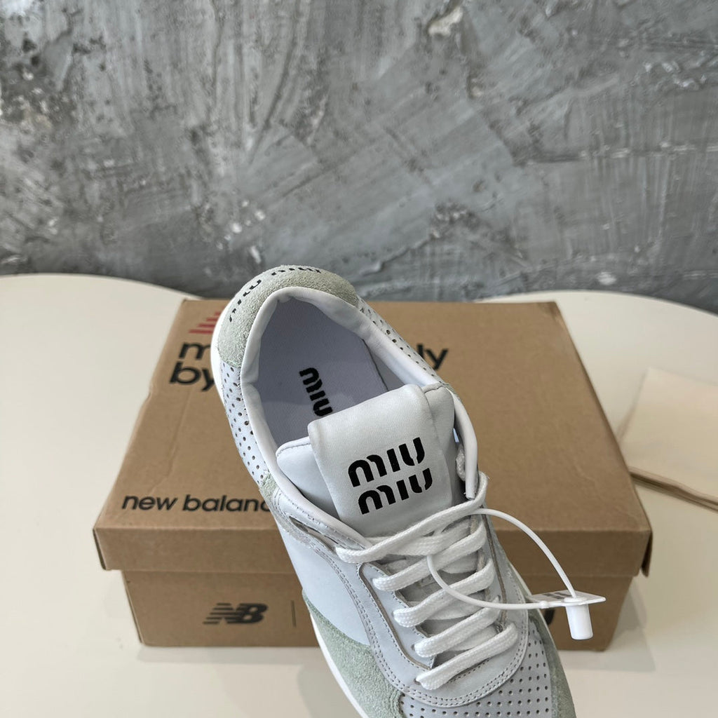 LIGHT GRAY MIX GRAY SNEAKERS COWHIDE