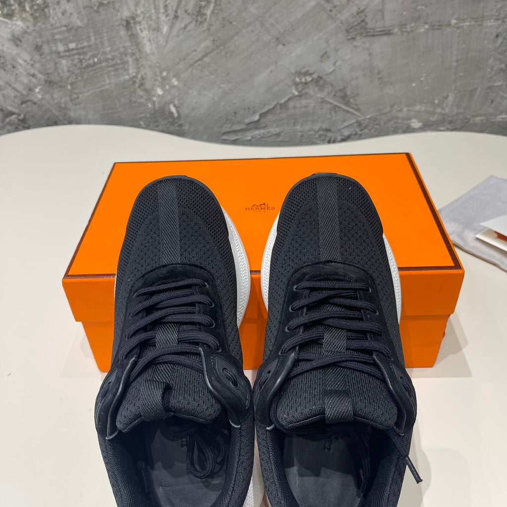 HEROS SNEAKERS BLACK GOATSKIN