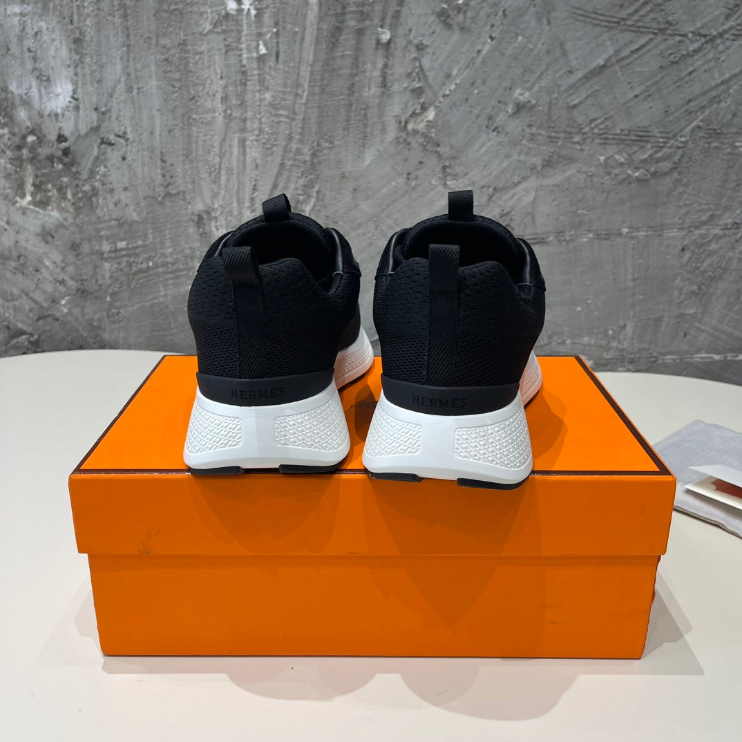 HEROS SNEAKERS BLACK GOATSKIN