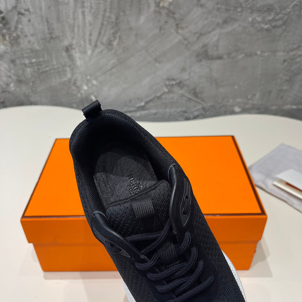 HEROS SNEAKERS BLACK MIX ROSE GOATSKIN