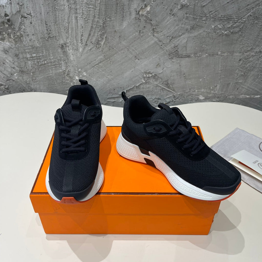 HEROS SNEAKERS BLACK MIX ROSE GOATSKIN