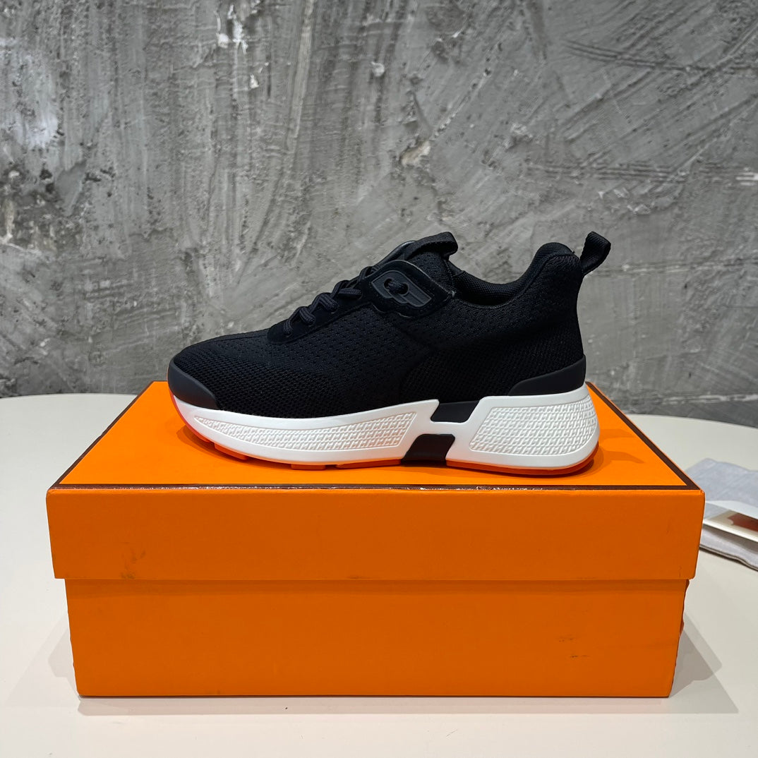 HEROS SNEAKERS BLACK MIX ROSE GOATSKIN