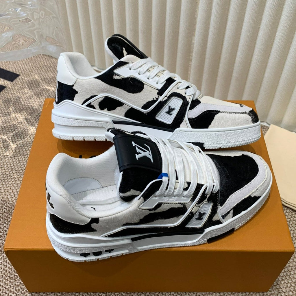 LV TRAINER SNEAKER BLACK MIX WHITE