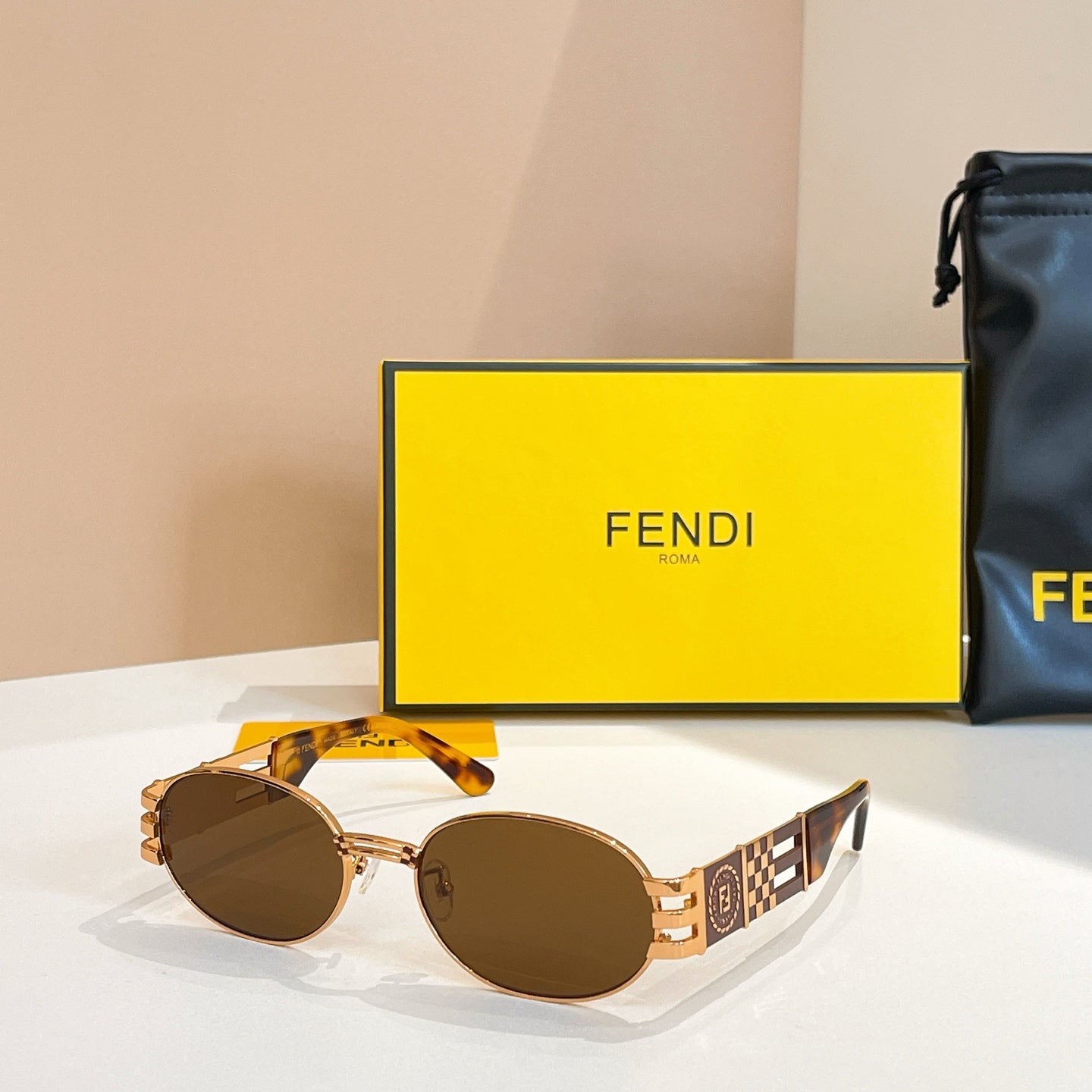 FIRST CRYSTAL OVAL FRAME SUNGLASSES 7028 IN METAL