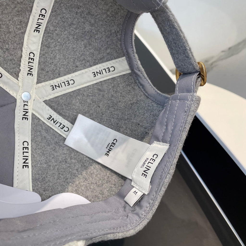 BASEBALL CAP MODEL 652409 IN WHITE AND GRAY FELTED FABRIC