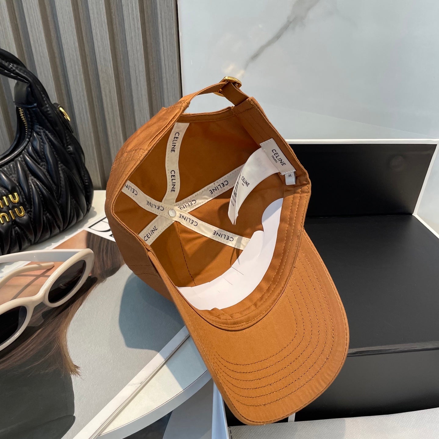 BASEBALL CAP MODEL 650752 IN BURNT ORANGE COTTON