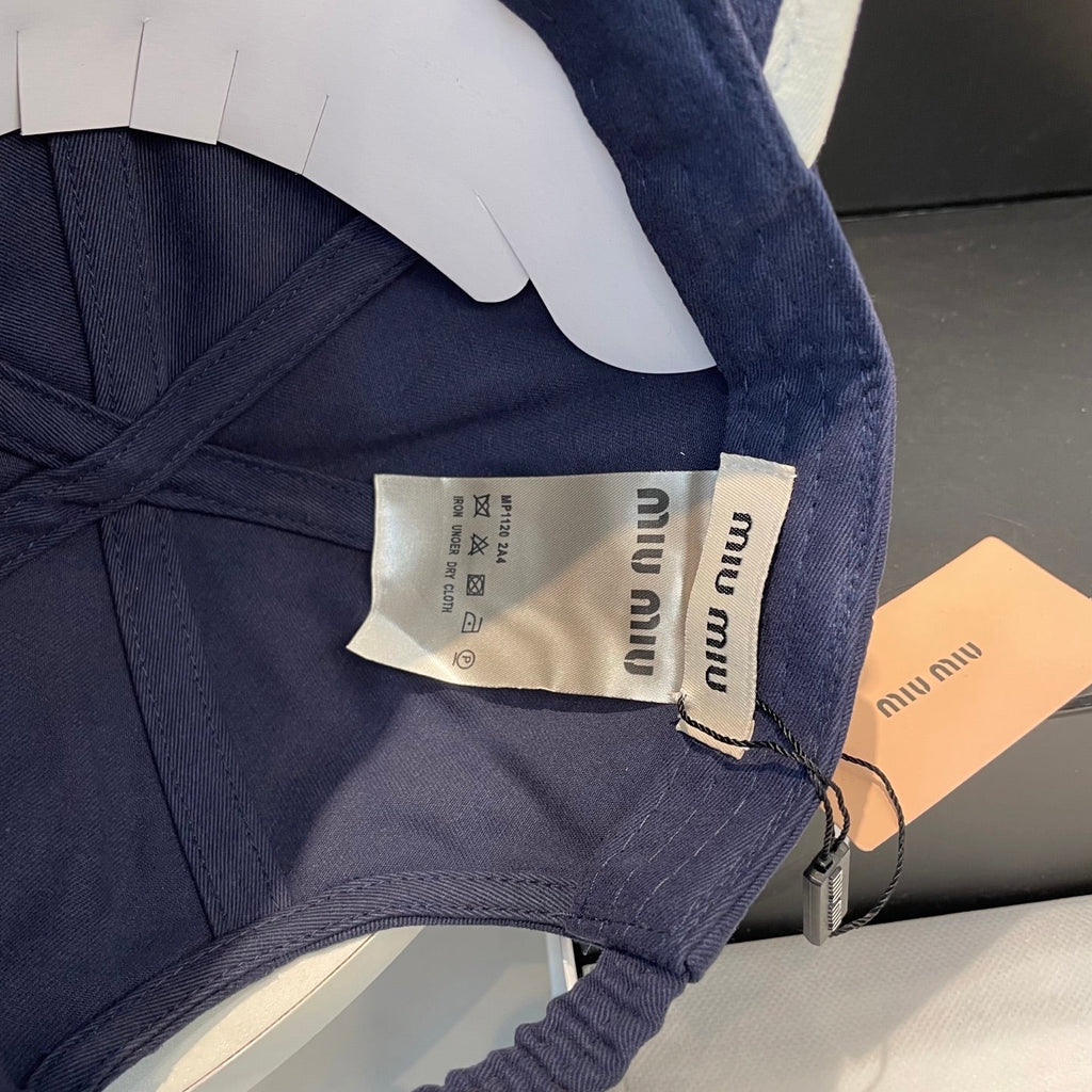 MM BASEBALL CAP IN NAVY BLUE FABRIC STYLE 7