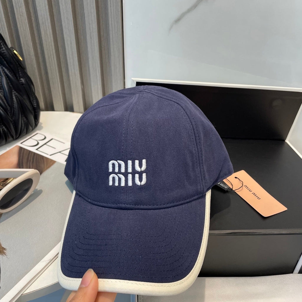 MM BASEBALL CAP IN NAVY BLUE FABRIC STYLE 7