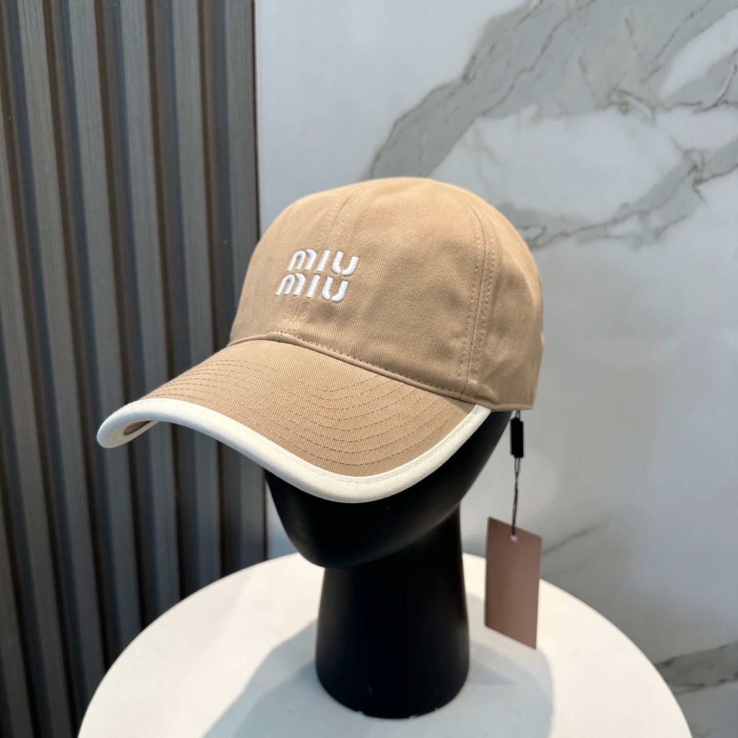 MM BASEBALL CAP IN BEIGE FABRIC STYLE 4