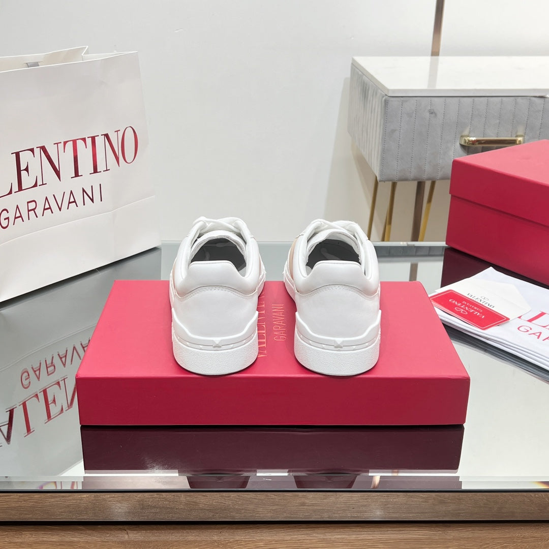 VALENTINO 25S UPVILLAGE SNEAKERS IN WHITE MIX BEIGE STYLE 2