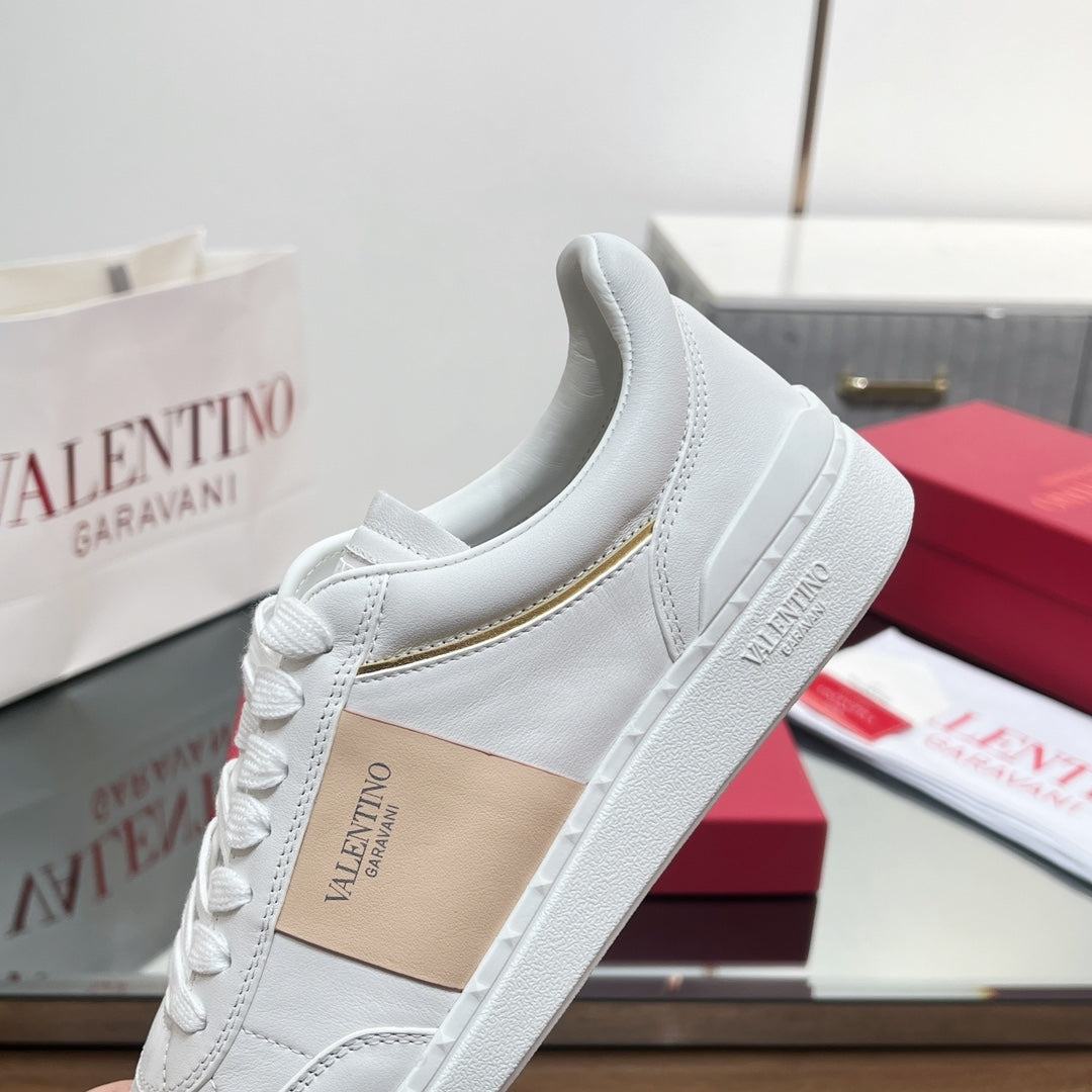 VALENTINO 25S UPVILLAGE SNEAKERS IN WHITE MIX BEIGE STYLE 2