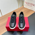 VALENTINO 25S SNEAKERS IN BLACK LAMBSKIN