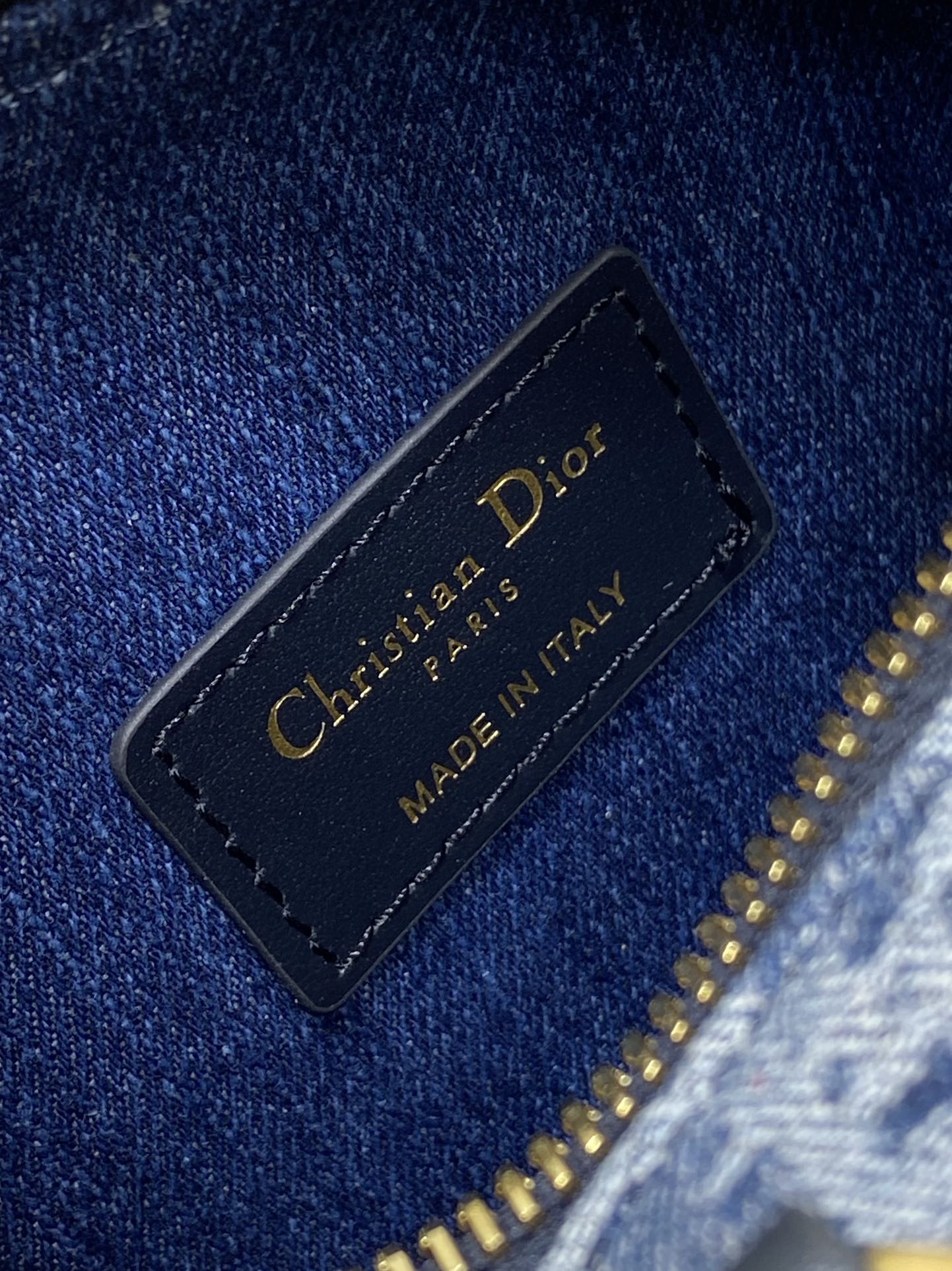 GROOVE MINI 17 BAG IN DENIM BLUE OBLIQUE MONOGRAM JACQUARD