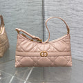 MISS CARO CIGALE MINI 24 BAG IN POWDER PINK MACROCANNAGE LAMBSKIN