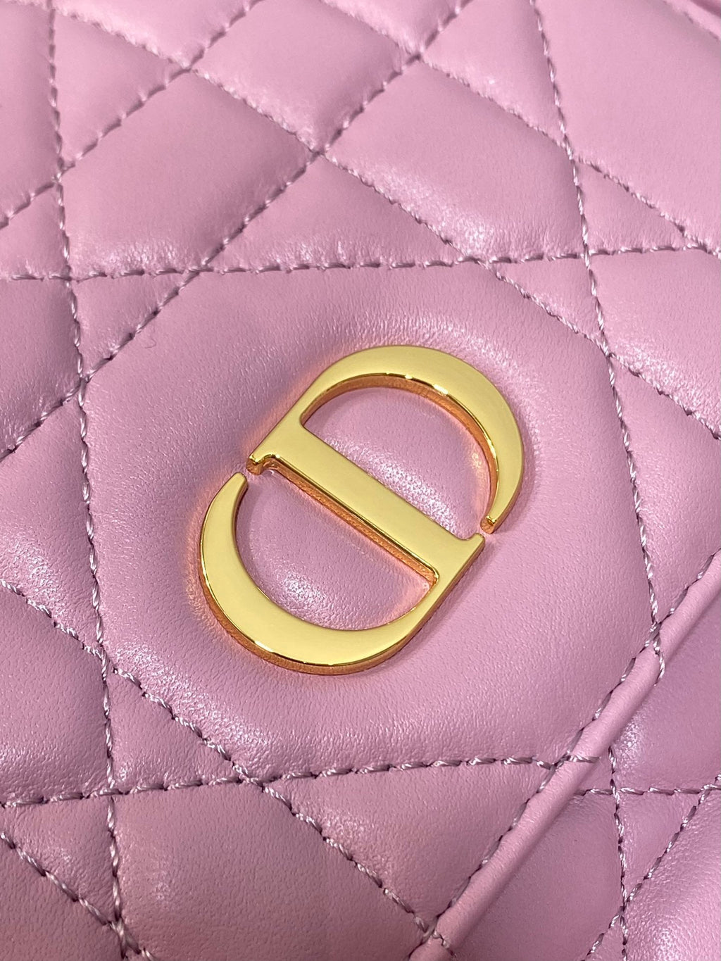 MEDIUM 25 CARO BACKPACK FLAMINGO PINK MACROCANNAGE LAMBSKIN